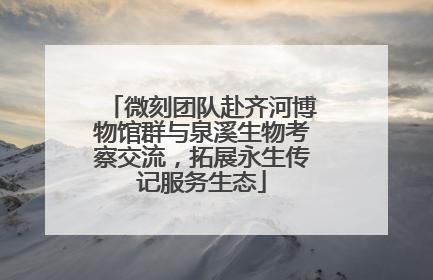 微刻团队赴齐河博物馆群与泉溪生物考察交流，拓展永生传记服务生态