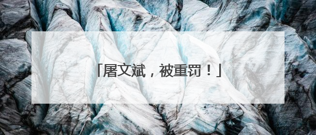屠文斌，被重罚！