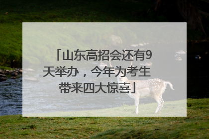 山东高招会还有9天举办，今年为考生带来四大惊喜