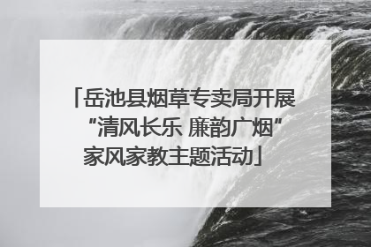 岳池县烟草专卖局开展“清风长乐 廉韵广烟”家风家教主题活动