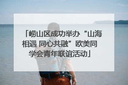 崂山区成功举办“山海相遇 同心共融”欧美同学会青年联谊活动