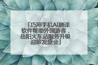 巧用手机AI翻译软件帮助外国游客，岳阳火车站服务升级迎旅发盛会