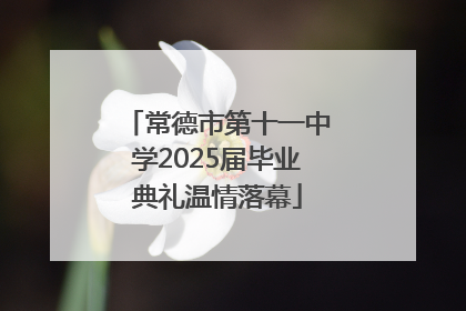 常德市第十一中学2025届毕业典礼温情落幕