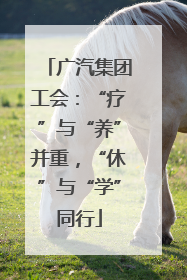广汽集团工会：“疗”与“养”并重，“休”与“学”同行