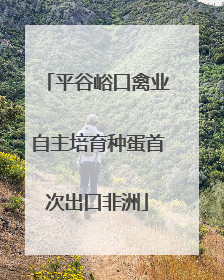 平谷峪口禽业自主培育种蛋首次出口非洲