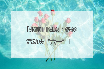 张家口阳原：多彩活动庆“六一”