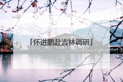 怀进鹏赴吉林调研