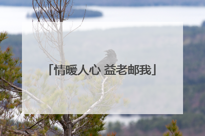 情暖人心 益老邮我