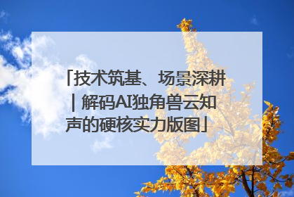 技术筑基、场景深耕｜解码AI独角兽云知声的硬核实力版图