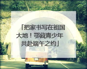 把家书写在祖国大地！鄂藏青少年共赴端午之约