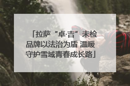 拉萨“卓·吉”未检品牌以法治为盾 温暖守护雪域青春成长路