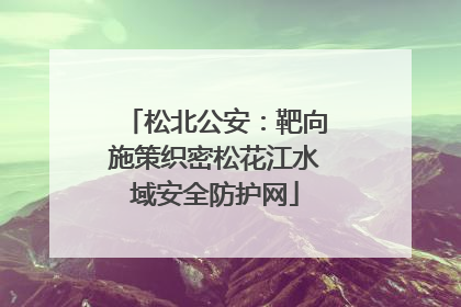 松北公安：靶向施策织密松花江水域安全防护网
