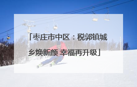 枣庄市中区：税郭镇城乡焕新颜 幸福再升级