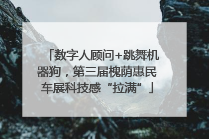 数字人顾问+跳舞机器狗，第三届槐荫惠民车展科技感“拉满”
