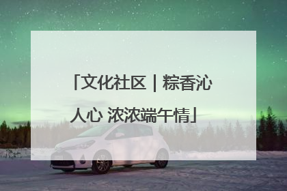文化社区｜粽香沁人心 浓浓端午情