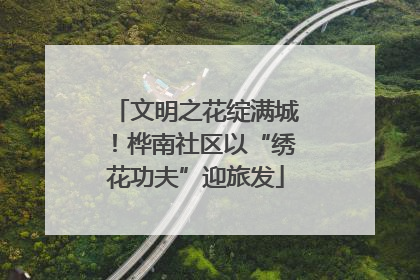文明之花绽满城！桦南社区以“绣花功夫”迎旅发