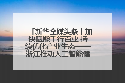 新华全媒头条丨加快赋能千行百业 持续优化产业生态——浙江推动人工智能健康有序发展观察