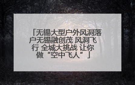 无锡大型户外风洞落户无锡融创茂 风洞飞行 全城大挑战 让你做“空中飞人”