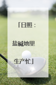 日照：盐碱地里生产忙