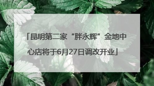昆明第二家“胖永辉”金地中心店将于6月27日调改开业
