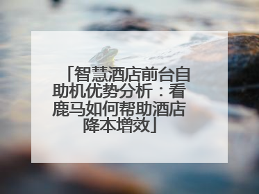 智慧酒店前台自助机优势分析：看鹿马如何帮助酒店降本增效