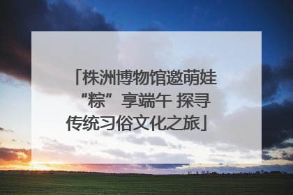 株洲博物馆邀萌娃“粽”享端午 探寻传统习俗文化之旅
