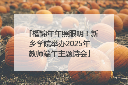 榴锦年年照眼明！新乡学院举办2025年教师端午主题诗会