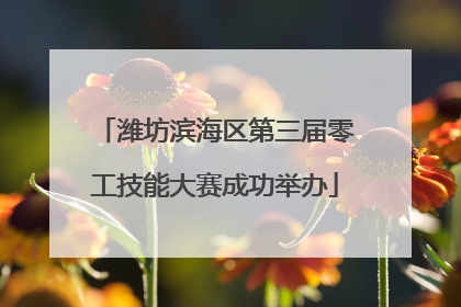 潍坊滨海区第三届零工技能大赛成功举办