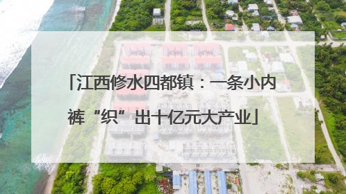 江西修水四都镇：一条小内裤“织”出十亿元大产业