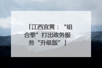 江西宜黄：“组合拳”打出政务服务“升级版”