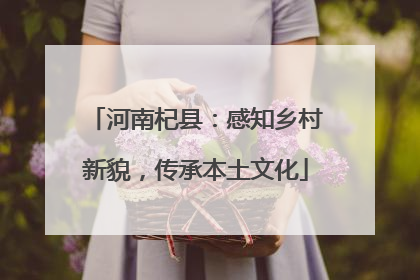 河南杞县：感知乡村新貌，传承本土文化