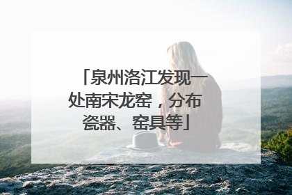 泉州洛江发现一处南宋龙窑，分布瓷器、窑具等