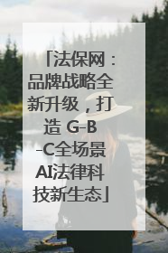 法保网：品牌战略全新升级，打造 G-B-C全场景AI法律科技新生态