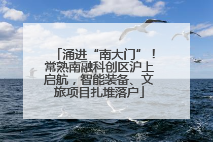 涌进“南大门”！常熟南融科创区沪上启航，智能装备、文旅项目扎堆落户