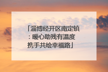 淄博经开区南定镇：暖心助残有温度 携手共绘幸福路