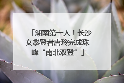 湖南第一人！长沙女攀登者唐玲完成珠峰“南北双登”