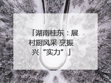 湖南桂东：展村厨风采 烹振兴“实力”