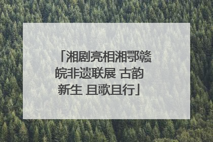 湘剧亮相湘鄂赣皖非遗联展 古韵新生 且歌且行