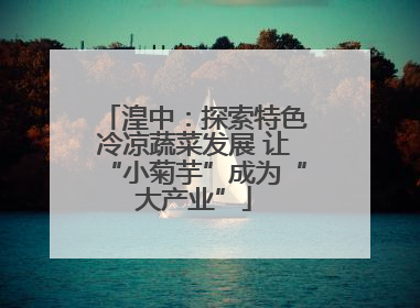 湟中：探索特色冷凉蔬菜发展 让“小菊芋”成为“大产业”