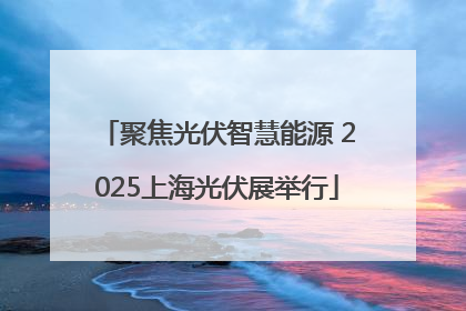 聚焦光伏智慧能源 2025上海光伏展举行