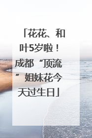 花花、和叶5岁啦！成都“顶流”姐妹花今天过生日