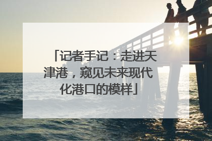 记者手记：走进天津港，窥见未来现代化港口的模样