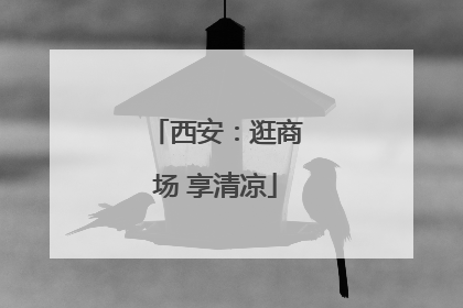 西安：逛商场 享清凉