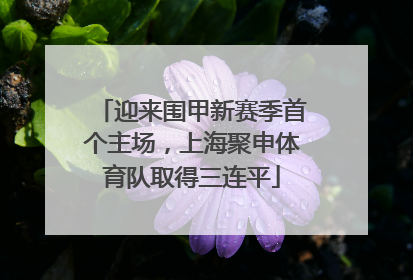 迎来围甲新赛季首个主场，上海聚申体育队取得三连平