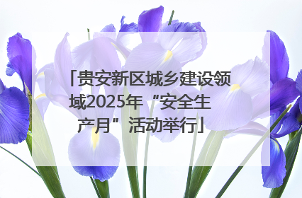 贵安新区城乡建设领域2025年“安全生产月”活动举行