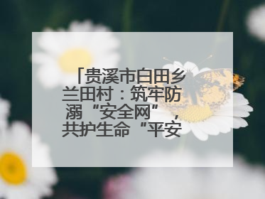 贵溪市白田乡兰田村：筑牢防溺“安全网”，共护生命“平安线”（图）