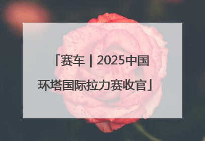 赛车｜2025中国环塔国际拉力赛收官