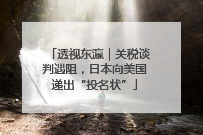 透视东瀛｜关税谈判遇阻，日本向美国递出“投名状”