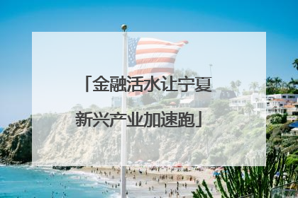 金融活水让宁夏新兴产业加速跑