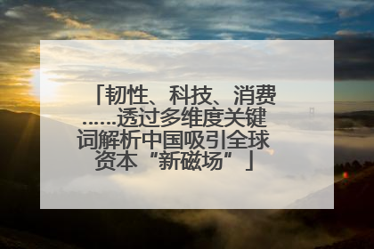 韧性、科技、消费……透过多维度关键词解析中国吸引全球资本“新磁场”